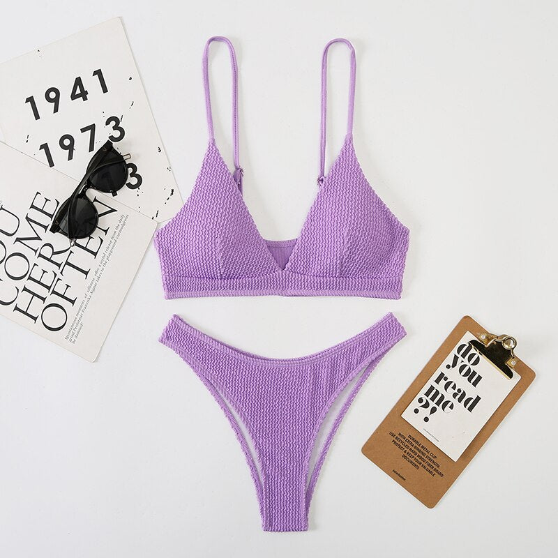 Snooz- High Cut Bikini Set