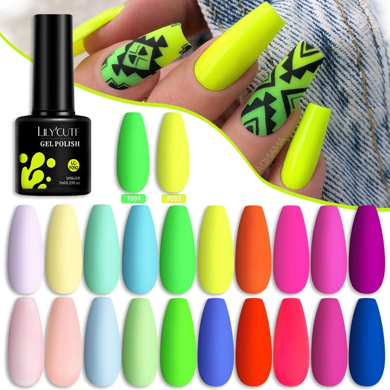 Neon Nail Gel Polish