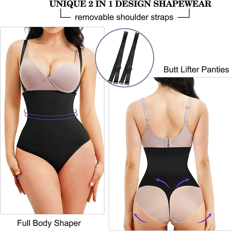 Snooz- Body Shapewear Waist Trainer Bodysuit